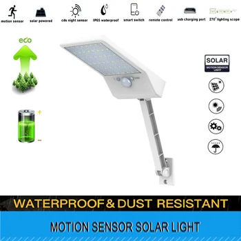 

LED 800 LM Remote Solar Street light Lamp Outdoor Led Light Wall Garden Security Powered Lampada Waterproof IP65 spotli
