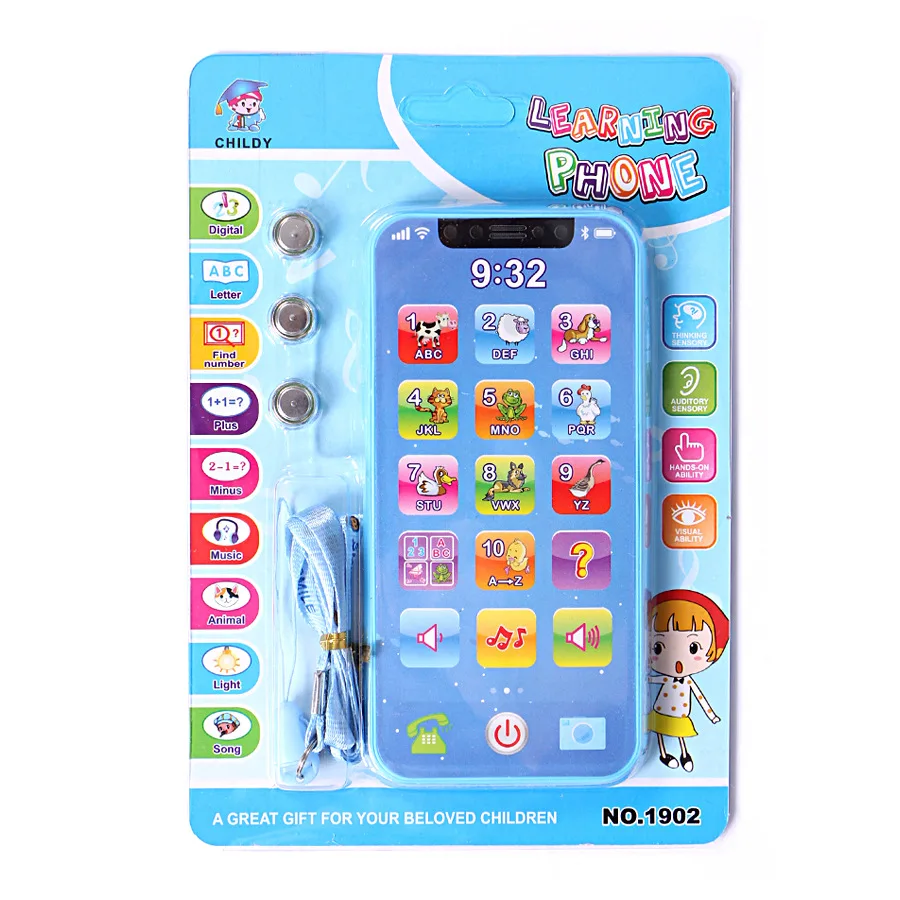 Toys Mobile Phone for Kids Educational 14 Months 1 Year Baby Mobile Musical Phones Girls Children Battery Cell Fone Chirstmas russian (17)
