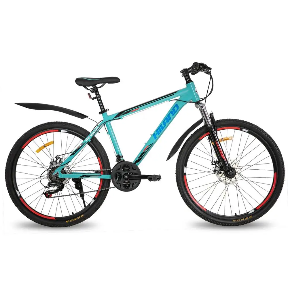 Горный велосипед HILAND стальной каркас 26 дюймов MTB 21 скорость двойной дисковый