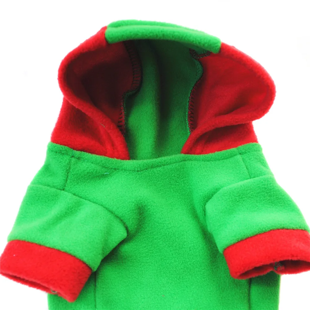 

Hot Pet Dog Clothes Hoodie Christmas Style Hooded Costume Thicken Warm For Winter XJS789