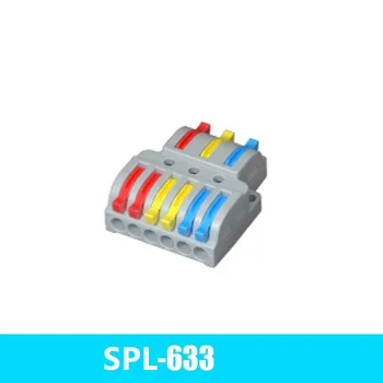 

1PCS Wire Connector Mini Fast Universal Wiring Electrical Cable Conector LED Lamp Push In Terminal Block PCT-222 SPL-633/-933 42