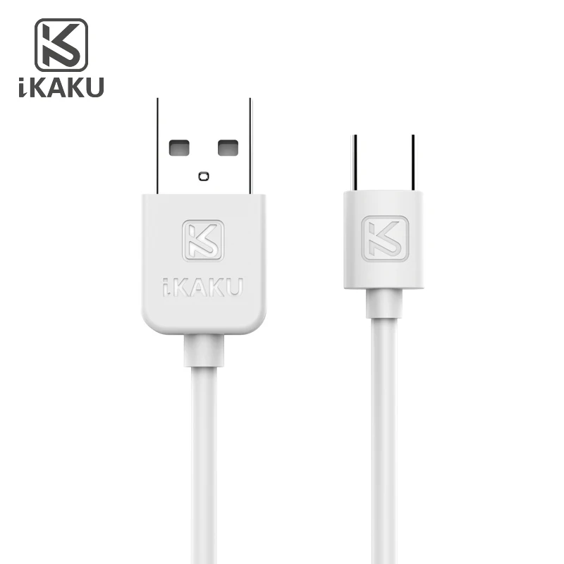 KAKU 2.4A USB TypeC кабель для передачи данных для Redmi Note 7 mi9 USB C кабель для samsung S9 провод для быстрого заряда USB-C кабель для зарядки мобильного телефона - Цвет: Белый