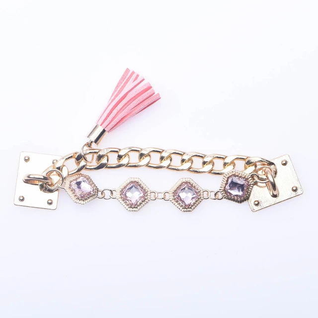 1 Pcs New Designer Chain Shoe Charms Croc Accessories Metal Charm Decoration for Croc Clog Shoes Pendant Buckle for Girl Gift r6650