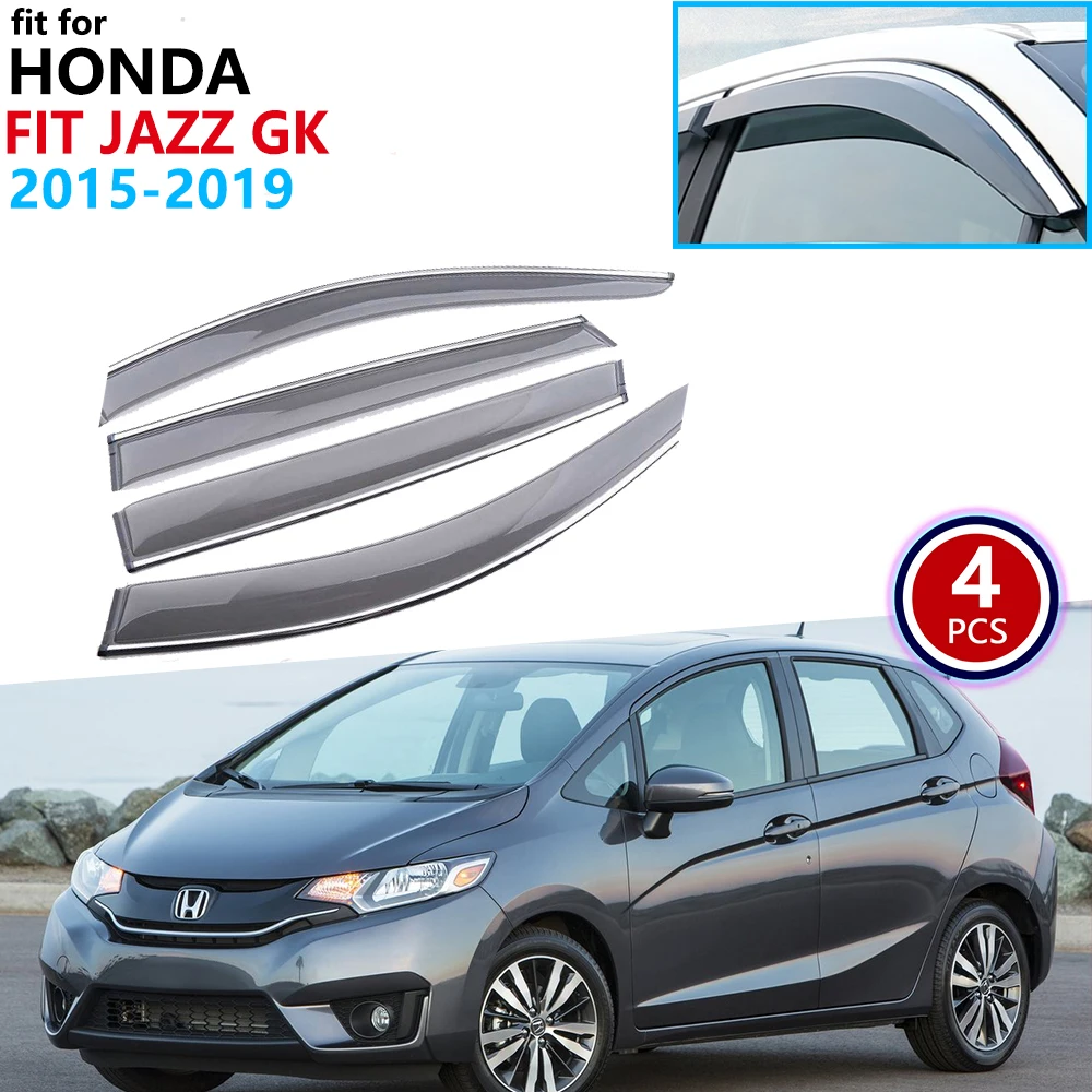 Для Honda Fit Jazz GK 2015 2016 2017 2018 2019 оконный козырек вентиляционные навесы защита от
