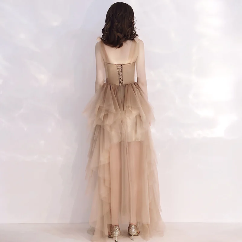 Robe De Soiree вечернее платье длинное официальное платье из тюли Женские Спагетти ремни Abendkleider
