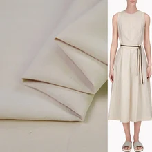 Бежевая шелковая кисть для растушевки льняная ткань шелковая льняная смешанная ткань 36momme 4" Ширина по двору, SLN090