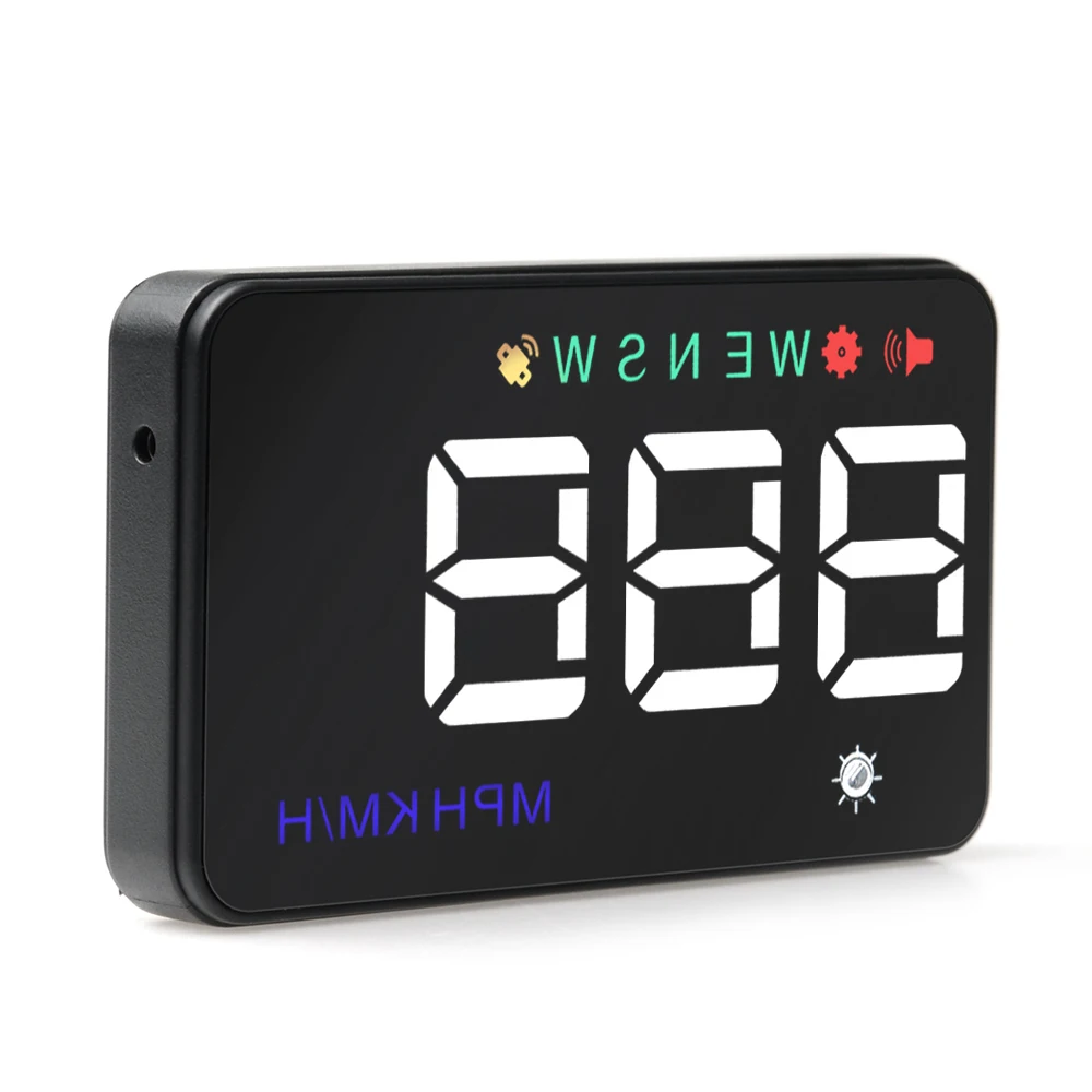 3,5 дюймов HUD A5 OBD II лобовое стекло автомобиля HUD Дисплей с gps Предупреждение об усталости скорости