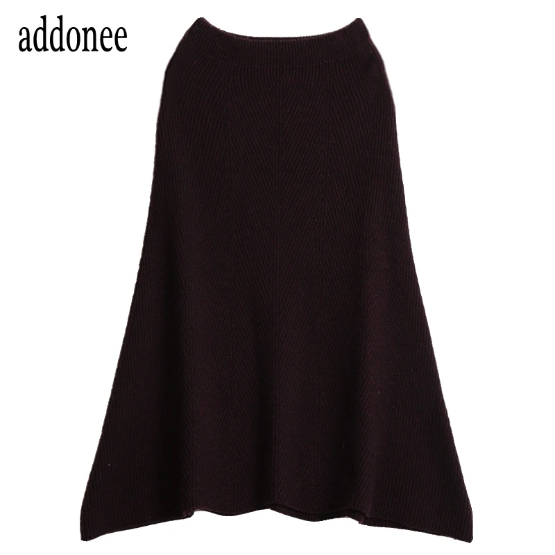 

High Quality New Style Spring Autumn Winter Women Cashmere Wool Basic Sweater Skirt Slim Fit Tops Flexible Temperament Vintage