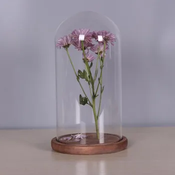 

9*18cm Antique Base Glass Dome Home Decoration Diameter=9cm Height=18cm Glass Cover DIY Friend Favor Gift Wedding Props