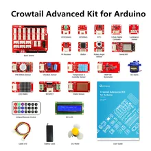 Elecrow Crowtail Erweiterte Kit für Arduino Starter Kit DIY Maker Programmierung Schiefen Kit mit 22 Module für Gebäude Projekte