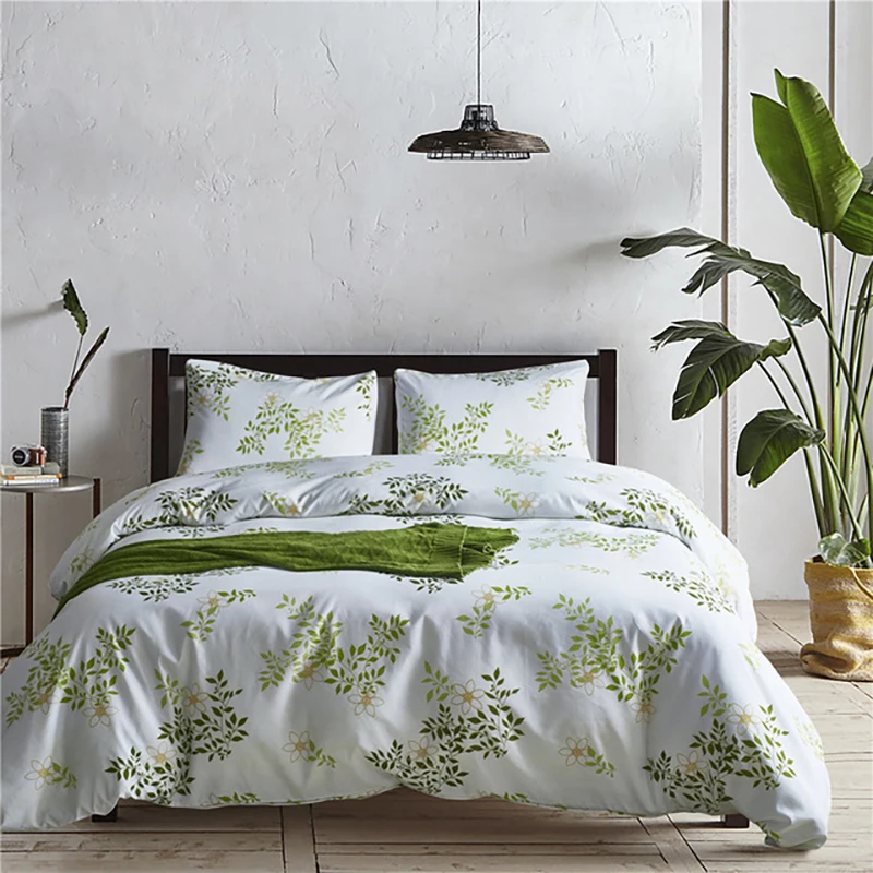 

Pastoral Children Bedding Set Pattern Duvet Cover Student Dormitory Bedlinen Covers 2/3Pcs Sanding Covering Bed With Pillowcase