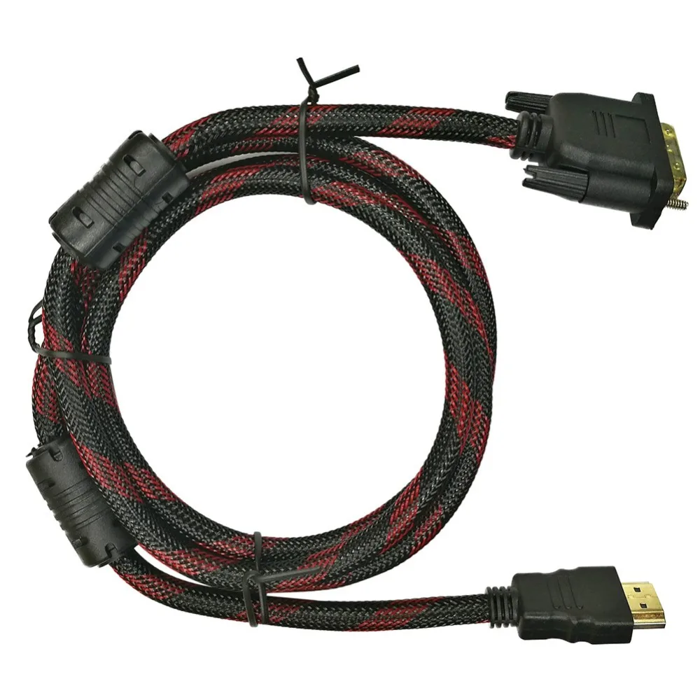 Full HD 1080P 1,5 M HDMI к DVI адаптер HDMI кабель провод для компьютера настольный ноутбук планшет