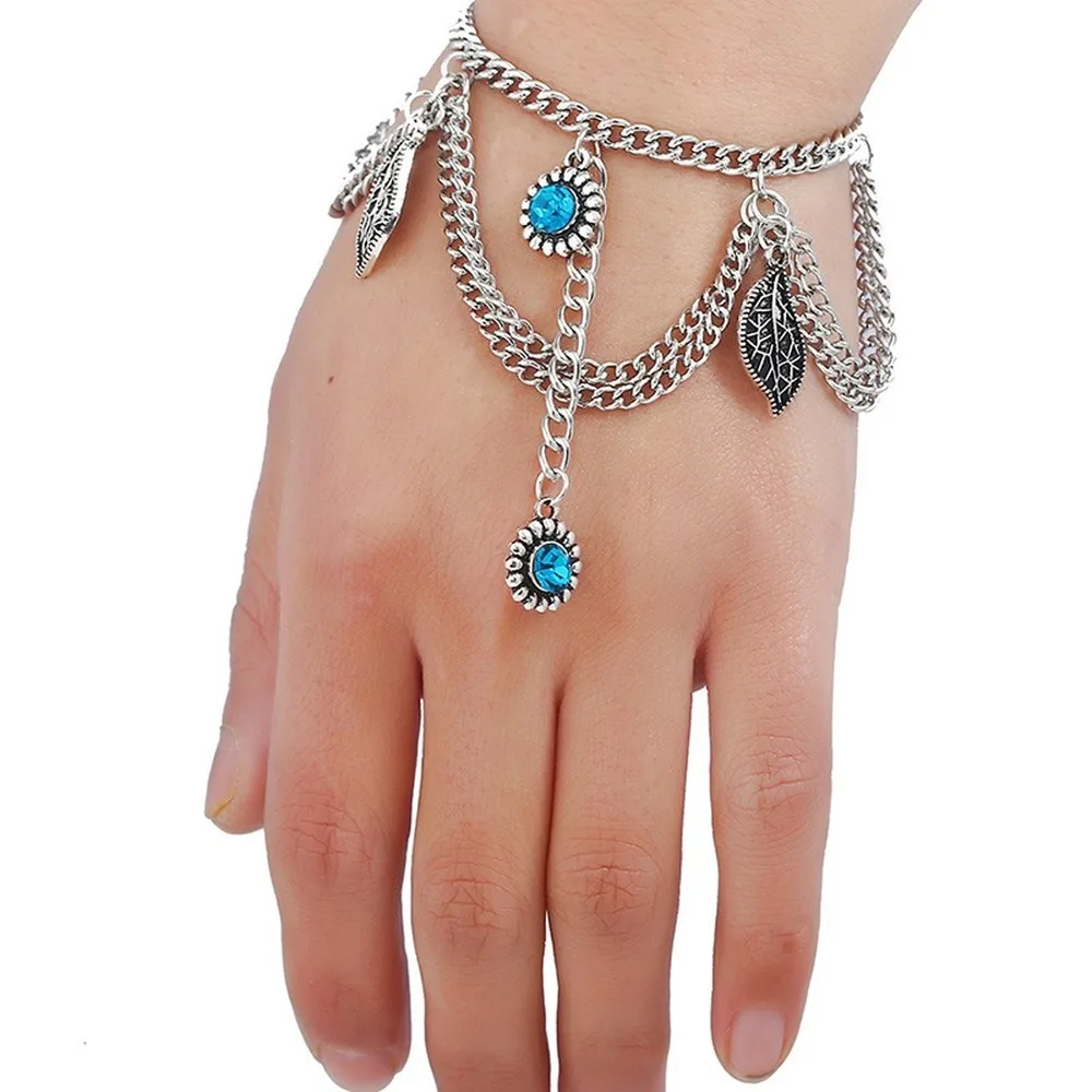 HWASY1804, новые модели в Европе, ювелирные изделия из Америки, Ретро стиль, микро Стразы, браслет в форме листа, женский браслет, Прямая с фабрики