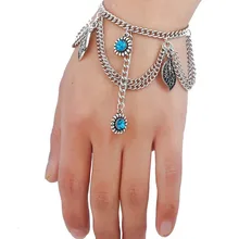 HWASY1804, новые модели в Европе, ювелирные изделия из Америки, Ретро стиль, микро Стразы, браслет в форме листа, женский браслет, Прямая с фабрики