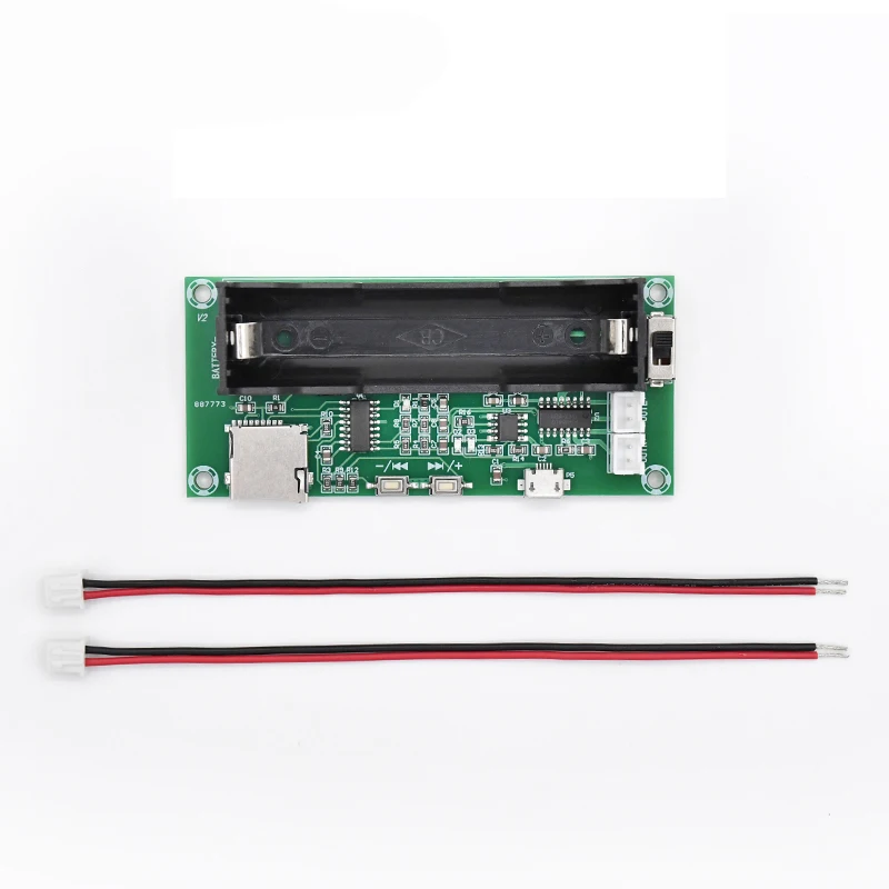 

PAM8403 Audio Amplifier Board Dual Channel 2*3W Stereo Class D Amplifier Battery Holder Charger DIY TF Card Player Electronics