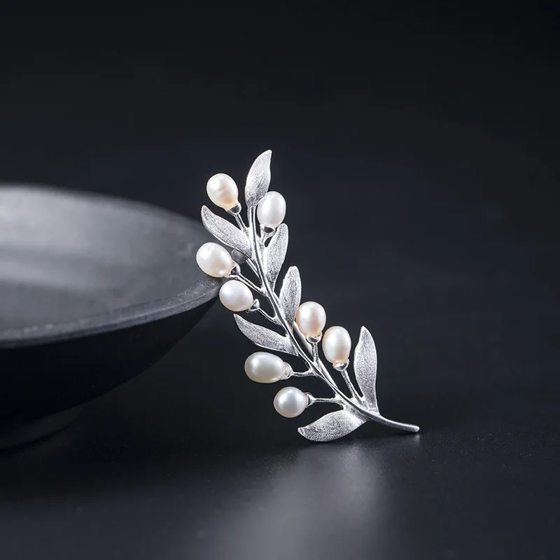 GEEZENCA 925 Sterling Silver Tulip Brooch Original Design Hollow Out Flower  Brooches Fine Jewelry For Women Gift Party