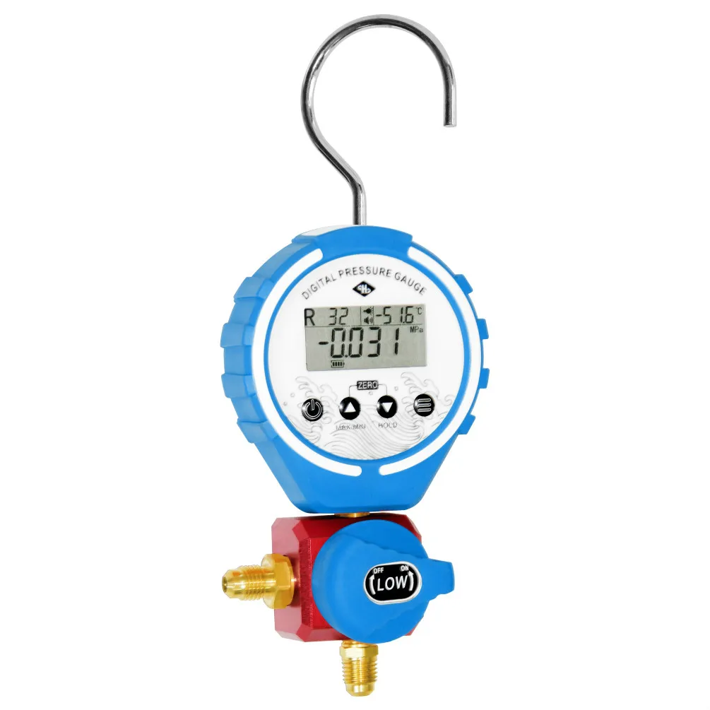 HTI Digital testeur de pression dair Mètre de pression et jauge de pression différentielle à gaz Climatisation Manomètre 