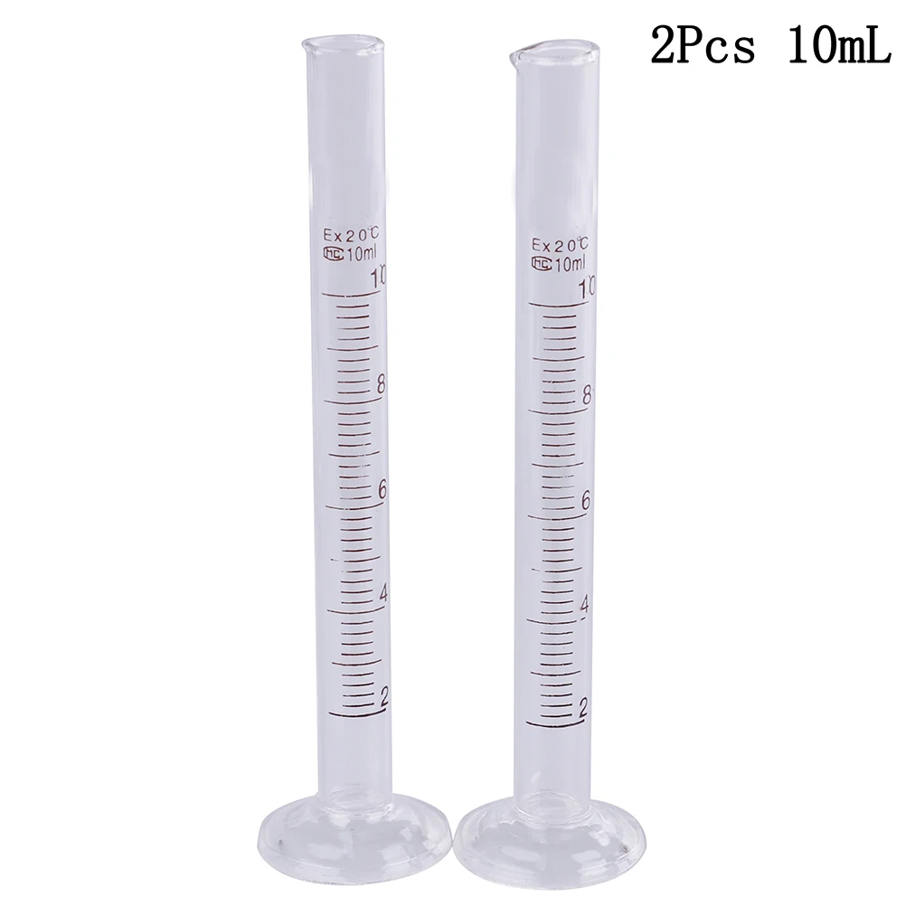 

5ml/10ml Profession Graduated Laboratory Glass Cylinder Measuring Cylinder Chemistry Lab Spout Measure Chemistry Measure Tool