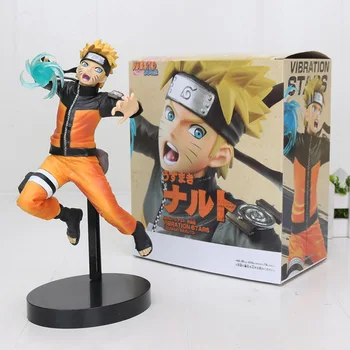 

21-25cm Anime Cartoon Naruto Shippuden Vibration Stars Uzumaki Naruto Sasuke Uchiha PVC Action Figure Model Toy