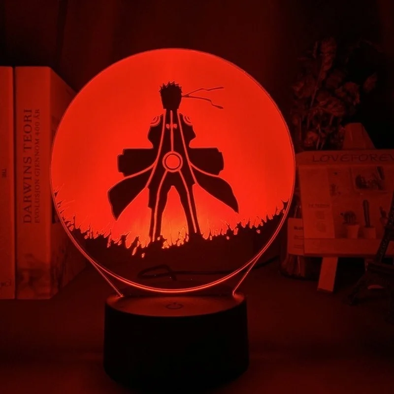 3D ночник TAKARA TOMY Naruto Uchiha Itachi светильник креативный подарок цветная трехмерная