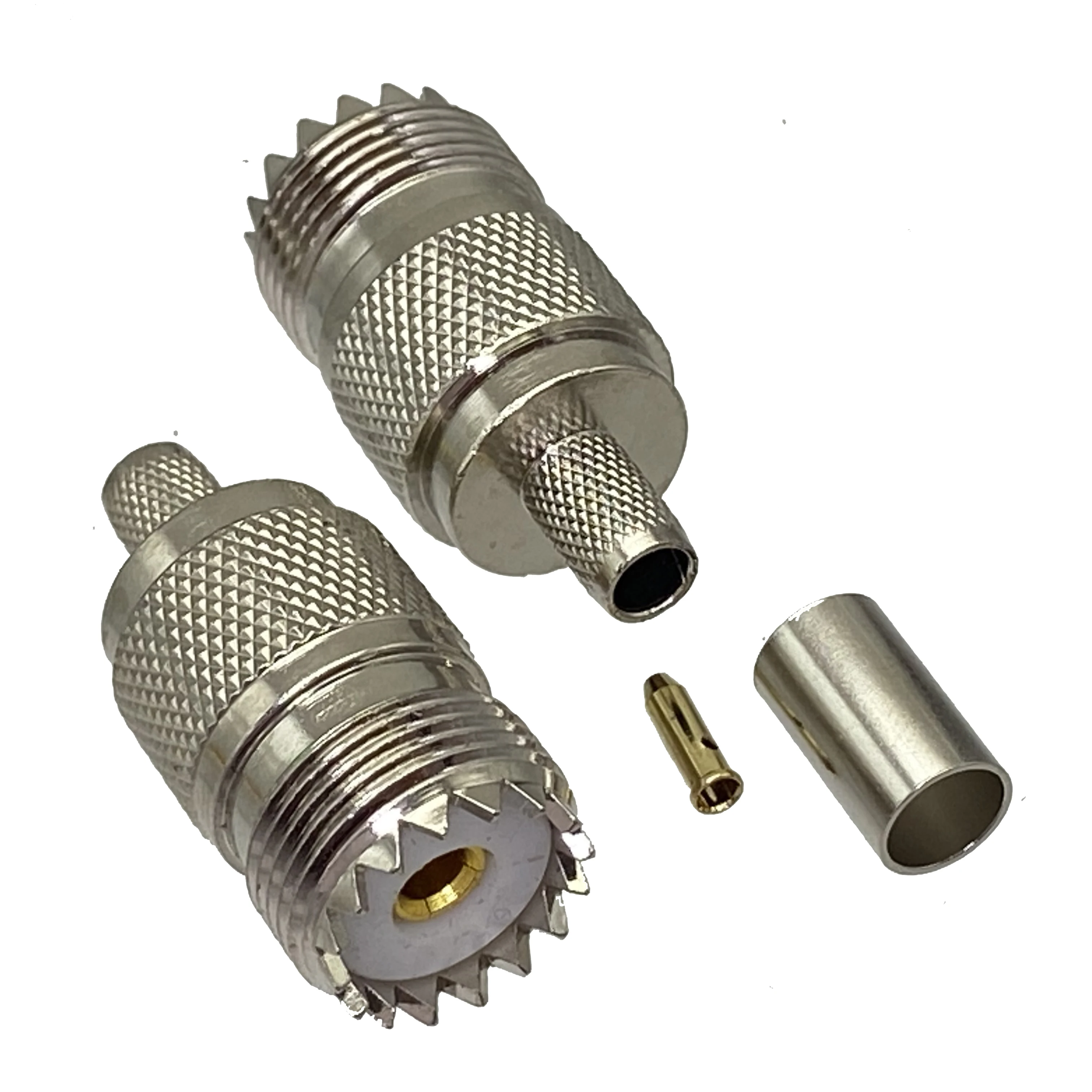 1 шт. коннектор UHF female SO239 jack обжимной RG8X RG-8X LMR240 4C-2V кабель RF коаксиальные провода