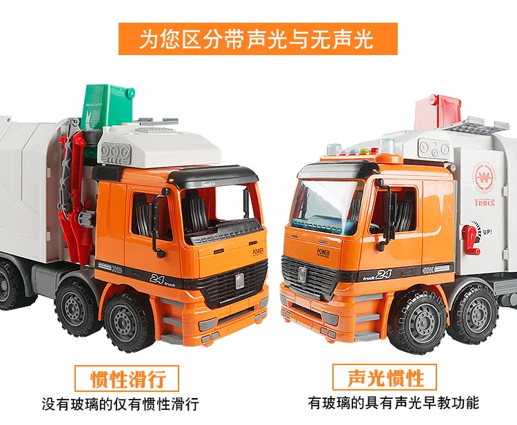 Xiong yuan 9998-39 детская санитарная мусорная машинка, игрушка для уборки дорог, мусорные отсеки, игрушечная машинка для мусора