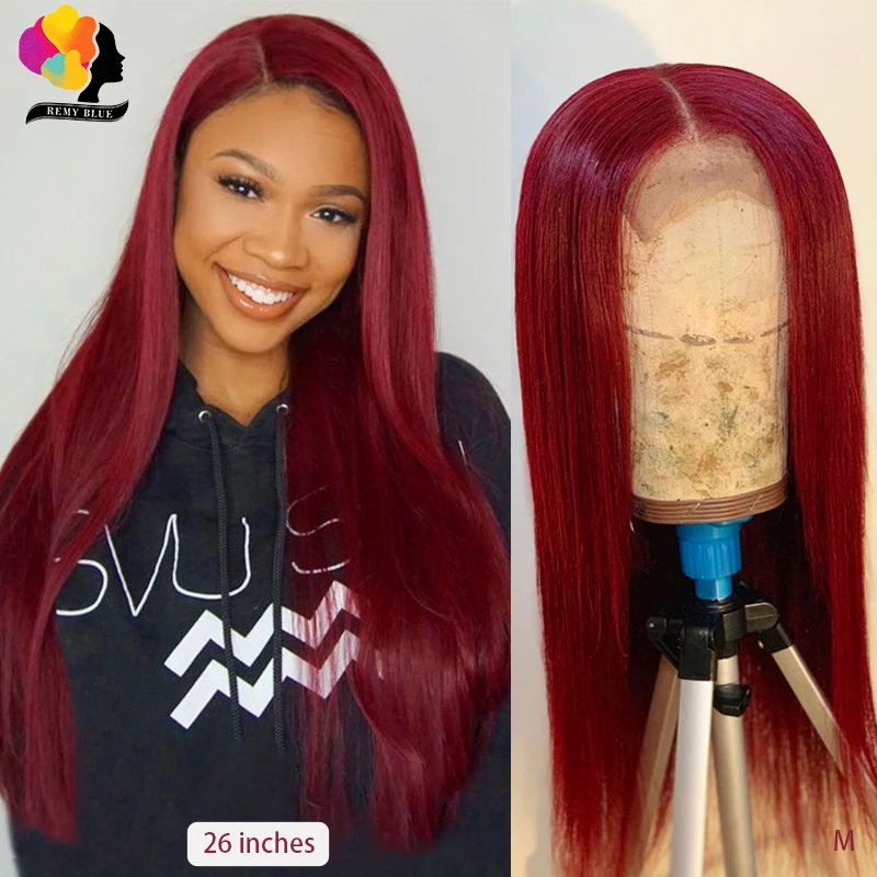 burgundy lace front wig