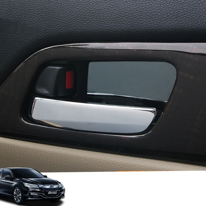 

lsrtw2017 for honda 9th accord 2013 2014 2015 2016 2017 car door inside bowl trims decoration panel accessories styling
