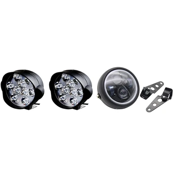 

6.5 Inch LED Motorcycle Headlight HiLo Head Light Lamp Bulb DRL & LED Motorcycle Headlight 3600LM Motorbike Spotlight