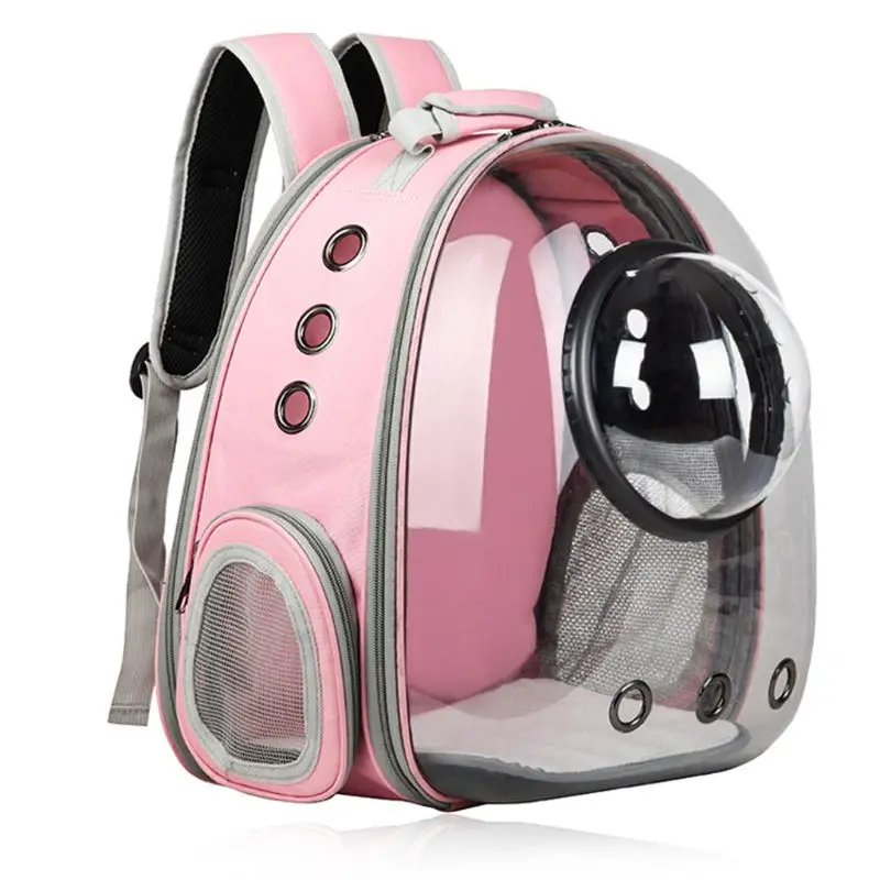 

Expandable Cat Backpack Space Capsule Transparent Pet Carrier for Small Dog Hiking Travel Bag