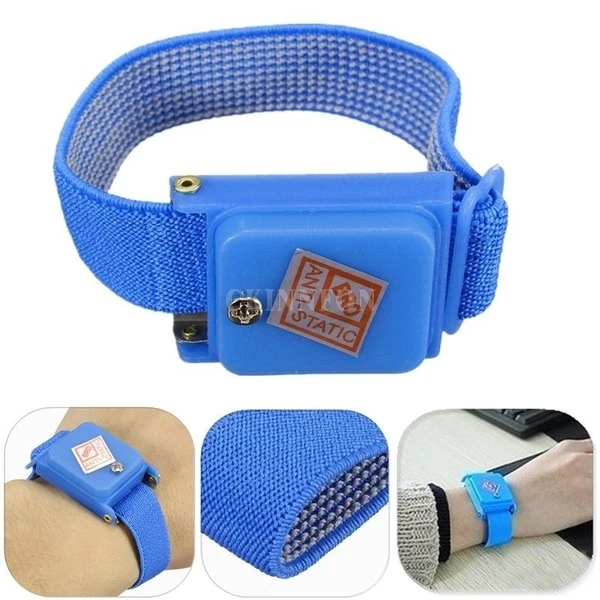 DHL 300PCS Cordless Wireless Clip Antistatic Anti Static ESD Wristband Wrist Strap Discharge