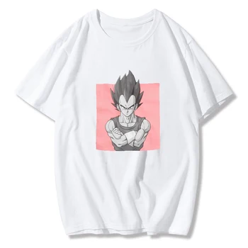 

Dragon Ball Vegeta T-Shirt Men T Shirt Harajuk Casual Ulzzang Anime Men Aesthetic Fashion Japanese Tee Shirt Short Sleeve Tshirt
