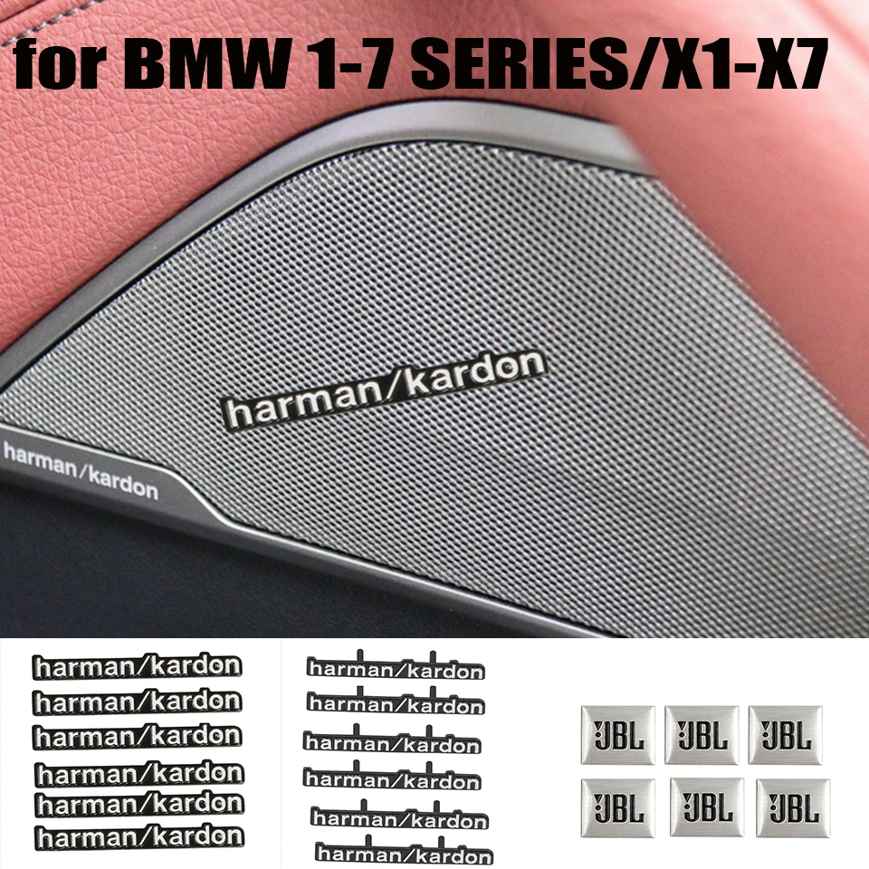 Стикеры для стайлинга автомобиля Для Harman Kardon JBL BMW G02 F15 E70 G05 X6 F16 E71 E72 G06 X1 F48 E84 X2 F39 X3