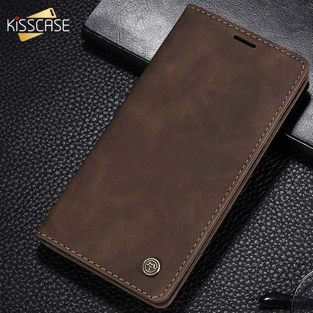 Чехол KISSCASE из искусственной кожи для Samsung S9 S7 A50 S8 A70 A30 A40 A20 A20E Note10 Plus S10 чехол с