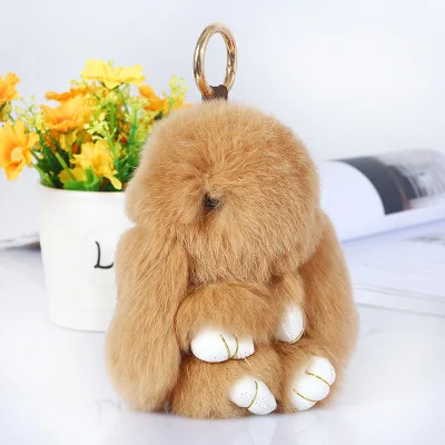 Play Dead Rabbit меховой кролик плюшевый кролик брелок Модный меховой помпон Маленькая подвеска Кролик игрушка кукла подвесные украшения