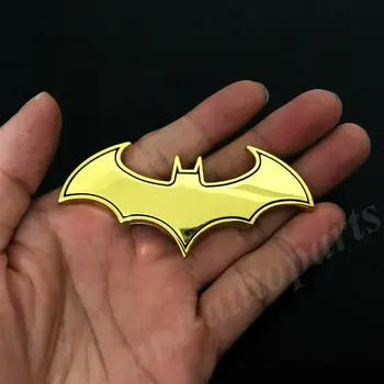 

3D Metal Golden Batman Dark Knight Mask Car Emblem Badge Decal Sticker