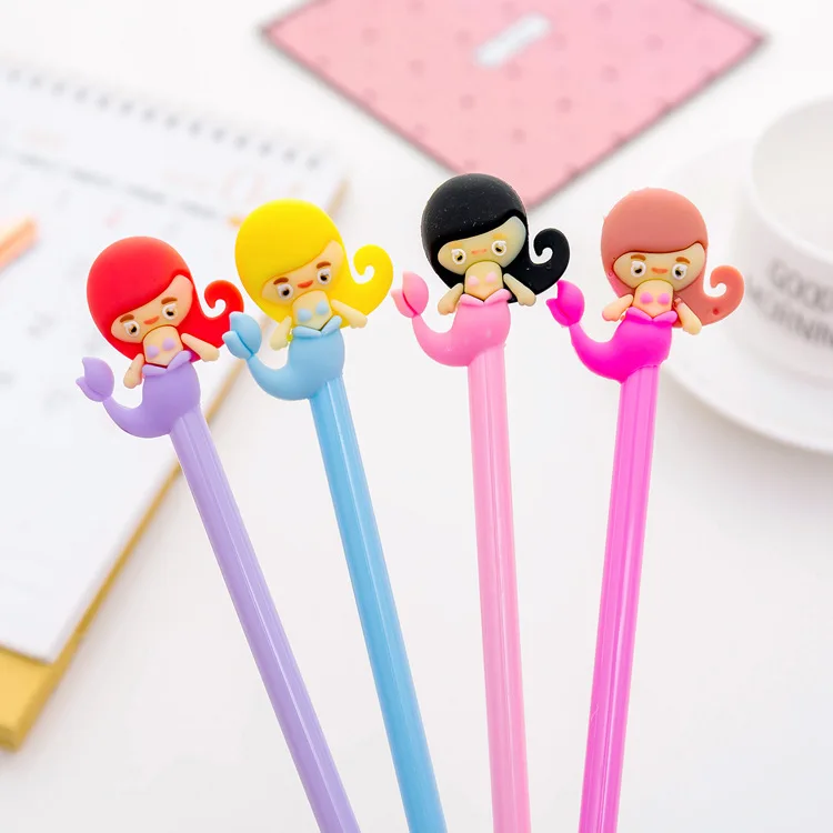 Русалка ручка 0 5 мм гелевая новые странные милые ручки Канцтовары подарок Kawaii