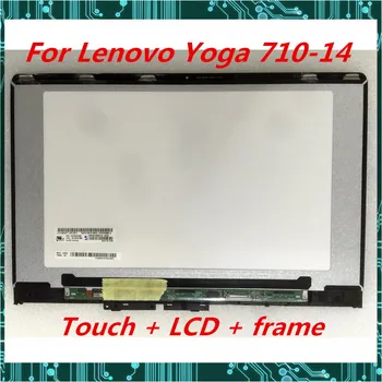 

original For Lenovo yoga 710-14ikb 14" Laptop LCD display touch screen assembly yoga 710-14 FHD 1920*1080 Tested