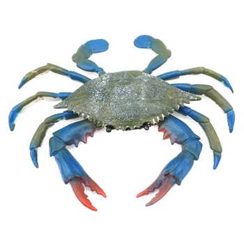

NEW Simulation Crab Model Big Blue Foot Crabs Marine Animals Sea for Gift Educational Props Action Figures Photograph Props