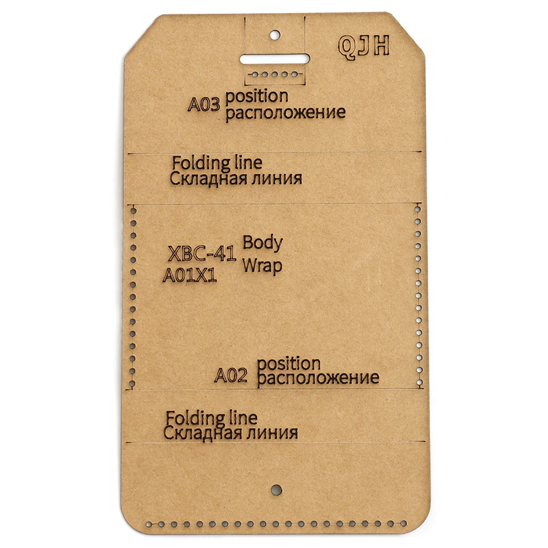 Leather Craft Template DIY Handmade Business card Holder Card Holder Kraft Paper Template Handmade Leather Craft Bag Template 9.5cm*7.5cm leather tools leather craft tool kit leather craft tools leather craft tool leather craft template