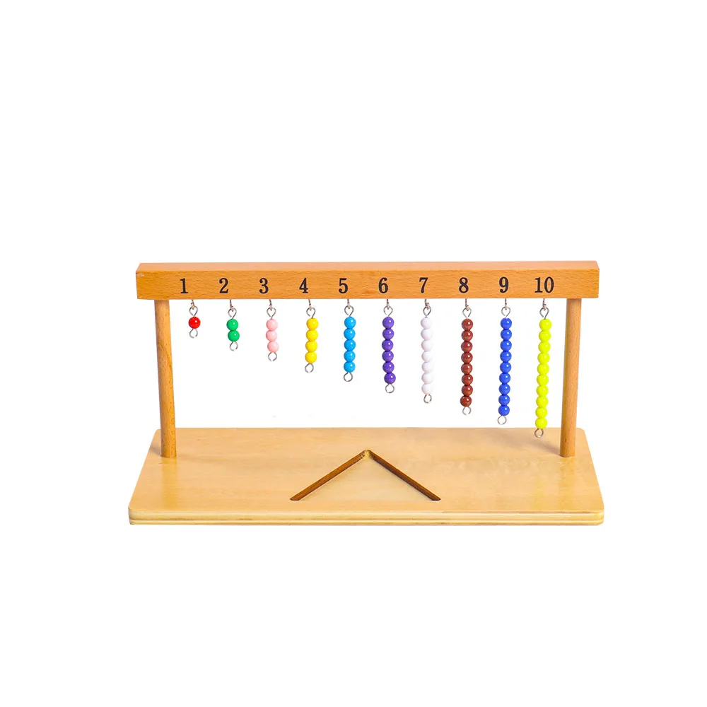 Montessori 1-20 Beaded Hanger Color Bead Stairs with Beads Montessori Math mathematics Eductional Materials Learning Tools Presc