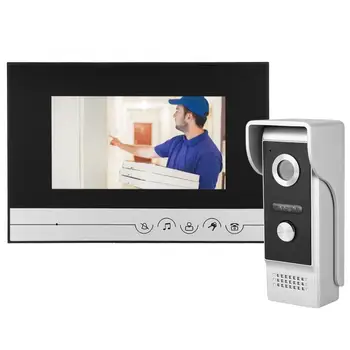 

7in TFT LCD Video Doorbell Monitor Visual Intercom Door Phone Camera IR mirilla digital