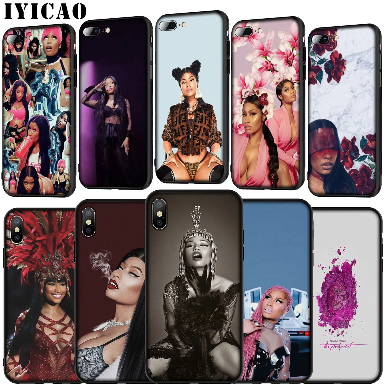 Популярный Мягкий силиконовый чехол Nicki Minaj для рэперов певиц iPhone 11 Pro XR X XS Max 6 6S 7 8
