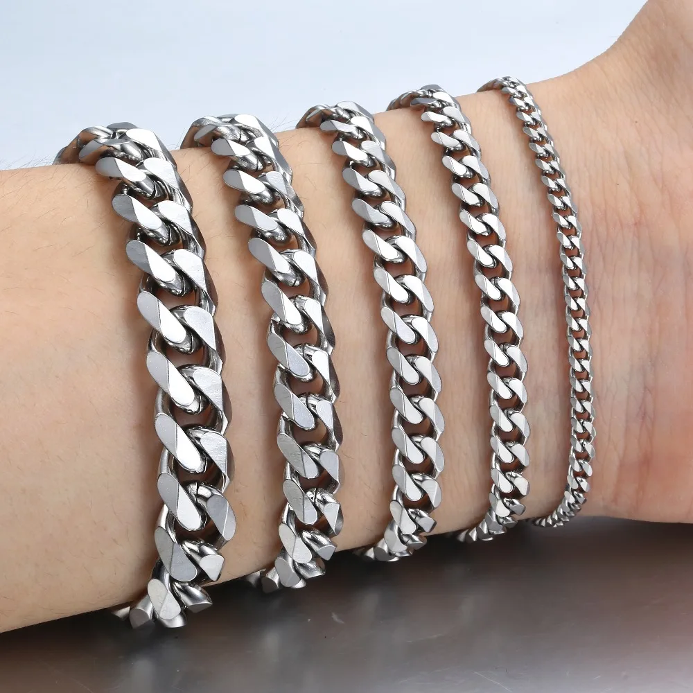KBB9_3 Steel Chain Bracelets