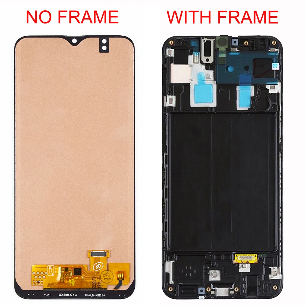 Новый AMOLED ЖК дисплей 6 4 дюйма для Samsung Galaxy A20 A205 SM A205F сменный экран дисплей|Экраны