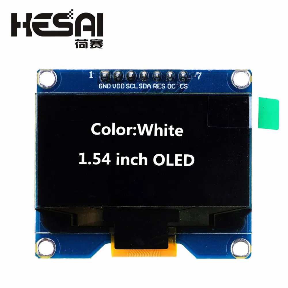 1 54 дюйма белый OLED дисплей модуль 128x64 SPI интерфейс экран плата 3 5 в UART для arduino Diy