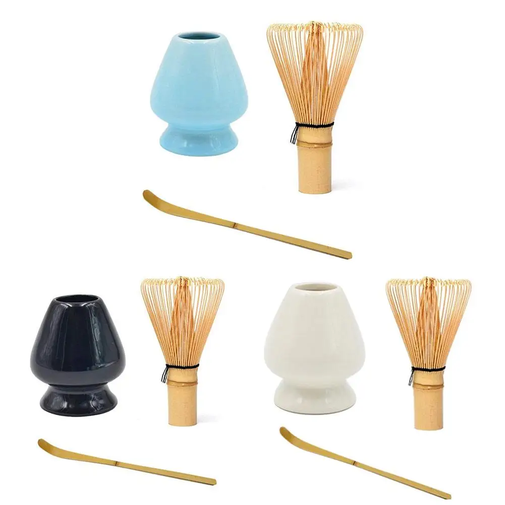 

Matcha Green Tea Whisk Set - Tea Whisk + Scoop + Tea Spoon + Deep Whisk Holder Bamboo Janpanese Style Tea Set Accessories 25P
