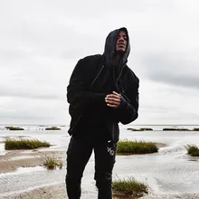 Muscle Brother, осенний и зимний комплект для фитнеса, для мужчин, для бега, на молнии, Повседневная Толстовка, для улицы, для баскетбола, облегающие, спортивные штаны