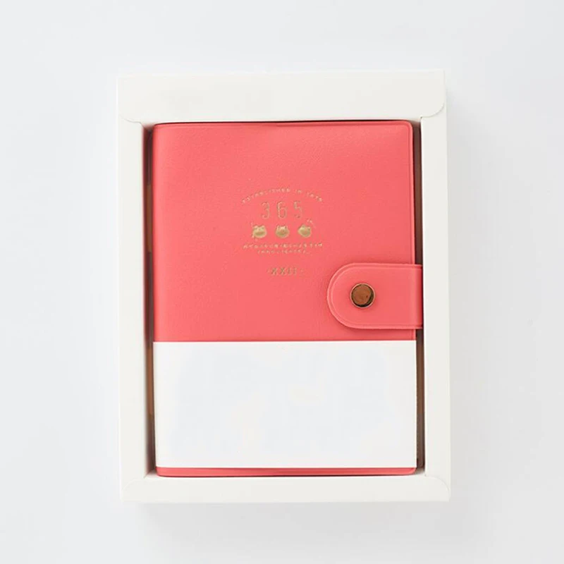 Милый каваи записная книжка журнал дневник планировщик блокнот-органайзер бумажная записная книжка А6 повесток корейские канцелярские принадлежности - Цвет: red