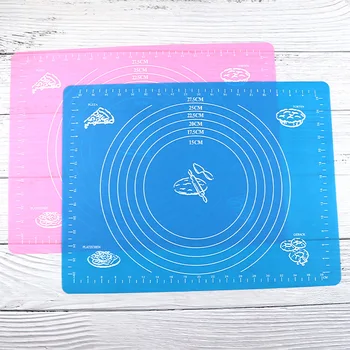 

than 30 * 40cm Medium Silica Gel Measuring Pad Silicone Dough Kneading Mat Home Baking Operation Cutting Board Baking